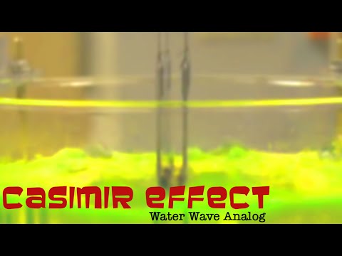 Casimir Effect - A Water Wave Analog