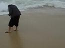 Half Moonbay, CA. Ka goes into the coldest of cold waters naked in front of a ton of people.