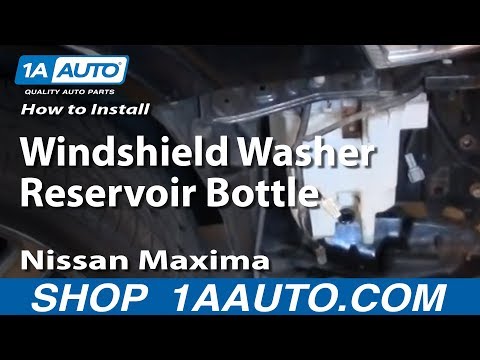 How To Install Replace Windshield Washer Reservoir Bottle 2000-03 Nissan Maxima