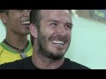 David Beckham inspires children