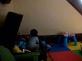Mateo and his toys-- even a little dancing