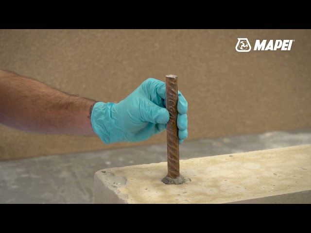 Как закрепить металлическую арматуру в бетоне с помощью Mapefix VE SF