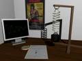 Damped string-mass simulation in POV-Ray