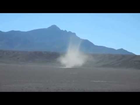Huge Dust Devil Near Area 51 in Eastern Nevada