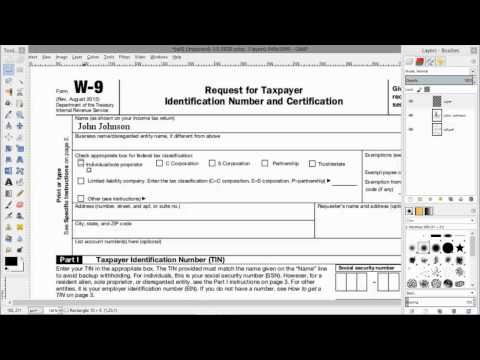 how to fill a w-9 form