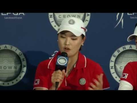 Team Korea speaks to the media before the inaugural International Crown