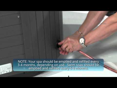 how to drain vortex spa
