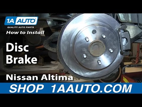 How To Install Replace Do A Rear Disc Brake Job 2002-06 Nissan Altima