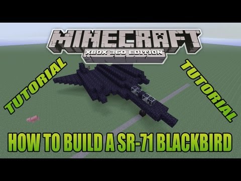 how to make a sr-71 blackbird in minecraft