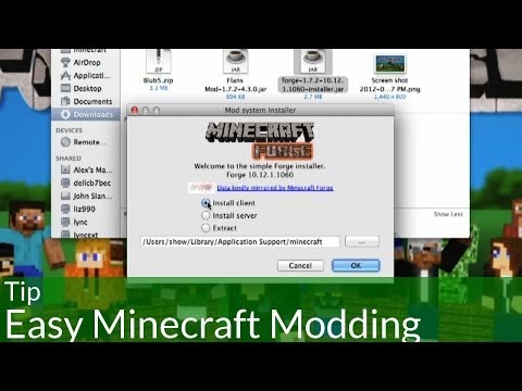 how to easy install mods minecraft