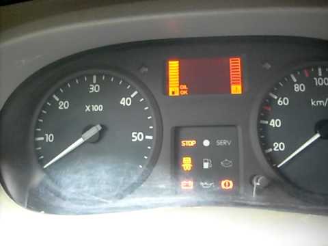 how to reset service on renault trafic