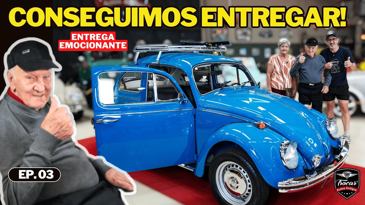 ENTREGA SURPRESA! O único carro de uma vida inteira | Fuscão 1971 Azul Pavão | Entrega final 🙏EP 03