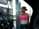 Jodi at the gas station....