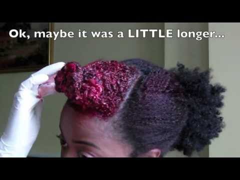 how to dye african american hair red