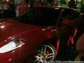 Red Ferrari F430 Drives Off