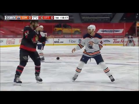 Zack Kassian vs. Erik Gudbranson hockey fight | February 8, 202