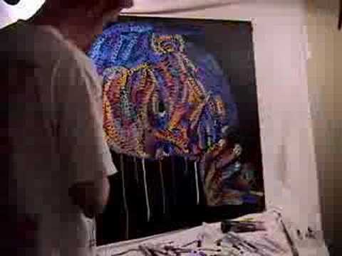 Martin Luther King Speed Art Portrait Painting word Freedom