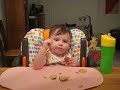 Prudence Eats Homemade Butternut Squash Chips (and a cracker)