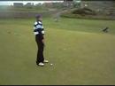 Steve goes for birdie at Crail Balcomie Golf Course