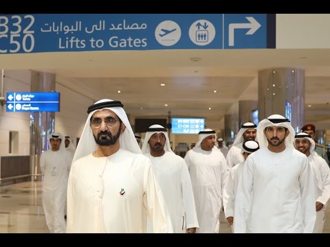  صاحب السمو الشيخ محمد بن راشد آل مكتوم-أخبار-محمد بن راشد يزور مطار دبي الدولي ويطمئن على راحة وسلامة مستخدميه