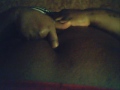 Lotion and Pen in my Bellybutton
