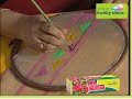 Creating a Madhubani design Saree