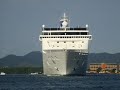 Cruise ships in Santos, the historic day.