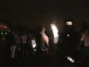 this is christian and larsen spinning fire poi together. i made a mistake and taped at an angle where chris was more in the focus, then his flames lasted a bit longer.

taken on july 4th, in brooklyn.

song by: traci lords - fly