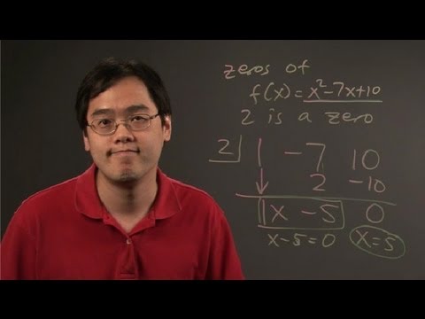 how to perform synthetic division