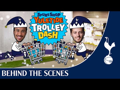 Spurs Shop Yuletide Trolley Dash - Behind The Scenes