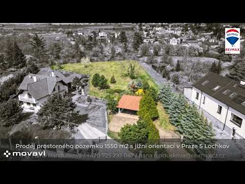 Video prodej zajímavého prostorného pozemku 1550 m2 uprostřed zeleně