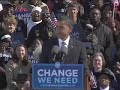 Barack Obama in Raleigh, North Carolina