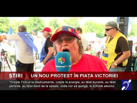 Un nou protest în Piața Victoriei