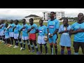 Rugby a XV: Club Hyène (noir-rouge) de Bujumbura (Burundi) vs Jaguar (bleu-blanc) de Bukavu (RDC)