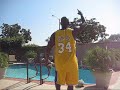 Shaquille oneal (aka Shaq)Shows off...