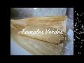 Receta de los Tamales Verdes de pollo Mexicanos