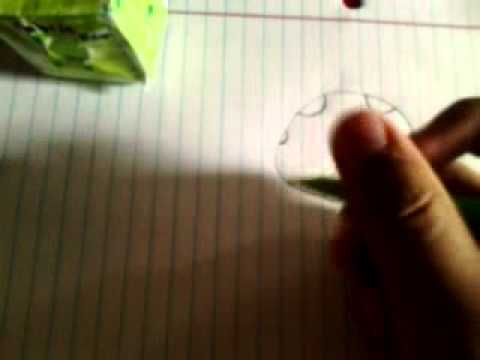 how to draw om nom with his mouth open