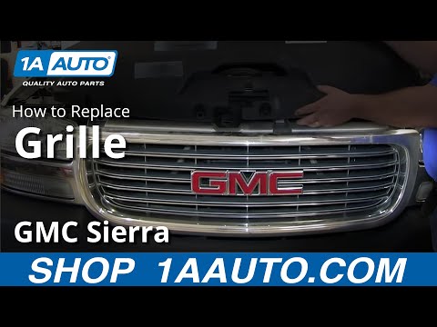 How To Install Replace Front Radiator Grille 1999-02 GMC Sierra