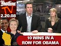 10 IN A ROW: Obama Wins Wisconsin & Hawaii
