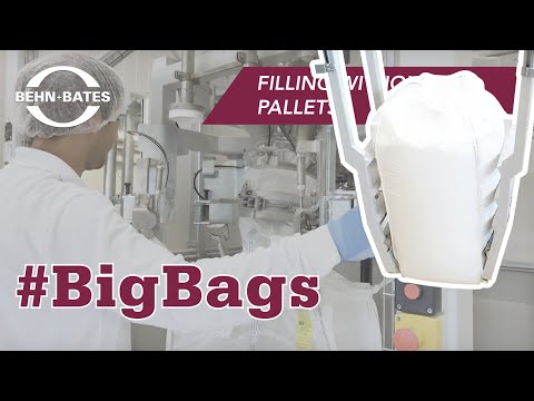 Big bag filling in a hygienic room