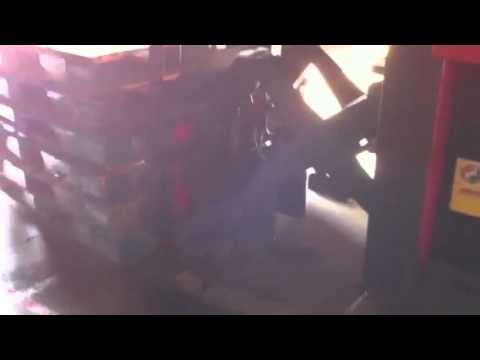 how to drain hydraulic fluid from forklift