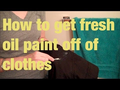 how to get a paint out of clothes