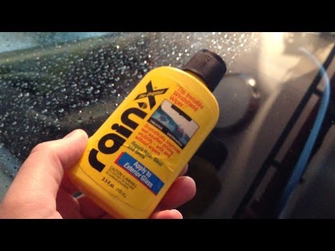 how to apply rain x windshield wipers
