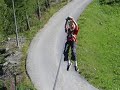 Devin on a zipline