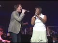 Clay's last summer tour night, backup singers joking with him.