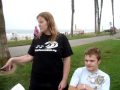 Quadraplegic Surfer Patrick Ivison and Mom in Huntington Beach