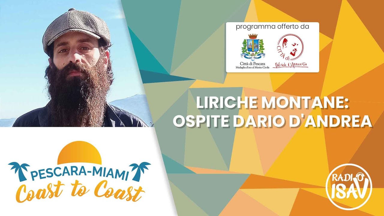 LIRICHE MONTANE: OSPITE DARIO D'ANDREA