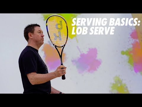 Squash tips: Serving basics with Shaun Moxham Featuring Interactive Squash- Lob serve