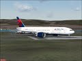 Delta 777-200LR departs Nice, France Delta 777-200LR departs Nice, France
