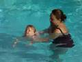 Sidney swims with Mammaw